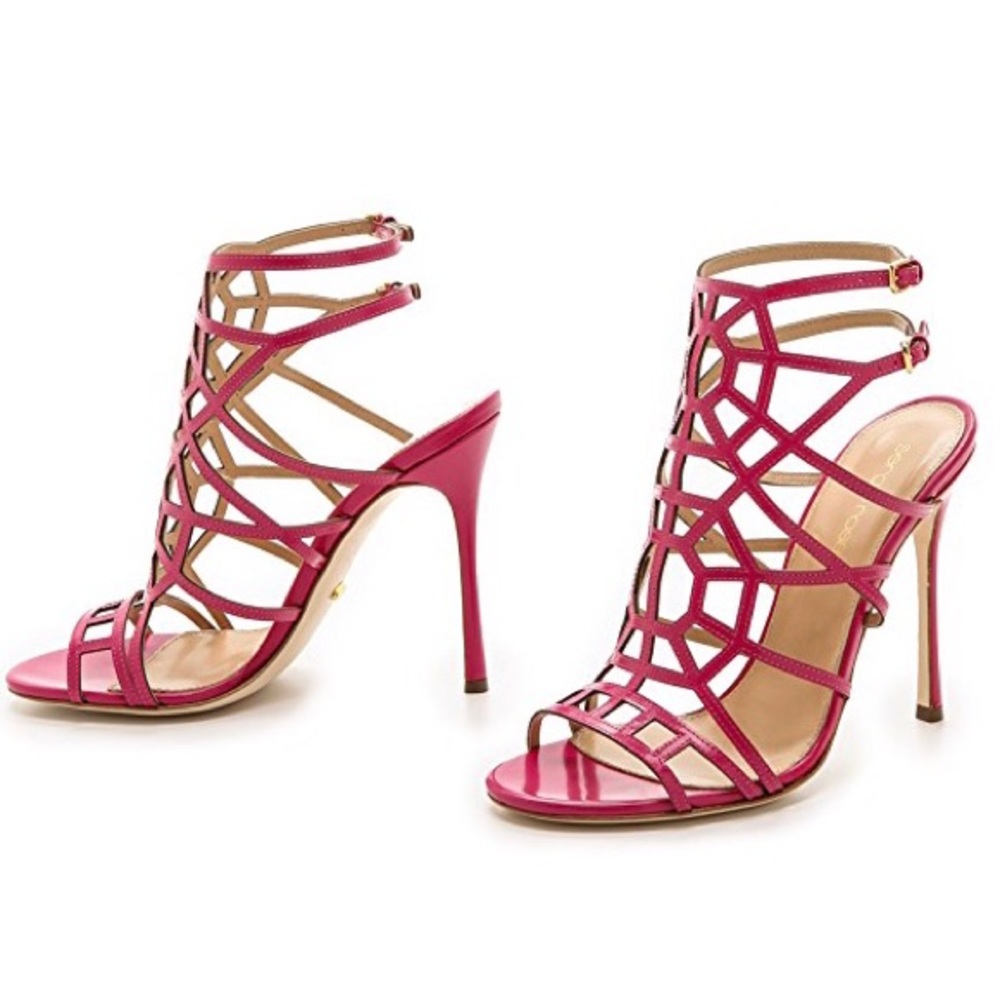 Sergio Rossi caged leather sandal